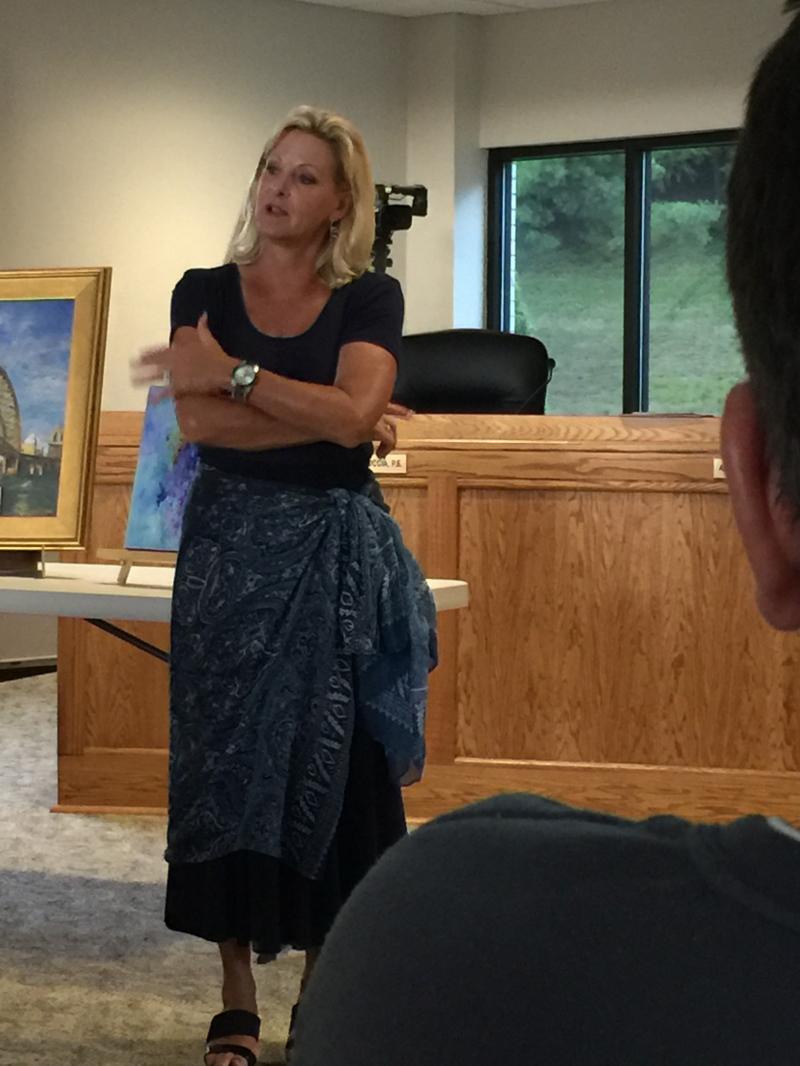 WH77.230132106_std Amy Ottaviani talks about how happy the Moon Township Parks and Recreation people are to host the WHAL at the Robin Hill site.